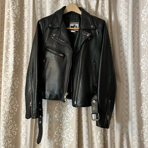 Flawless VINTAGE Leather Motorcycle Jacket by California Creations
